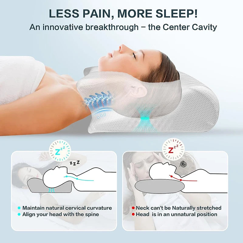Almohada Cervical Ergonómica 2 en 1™