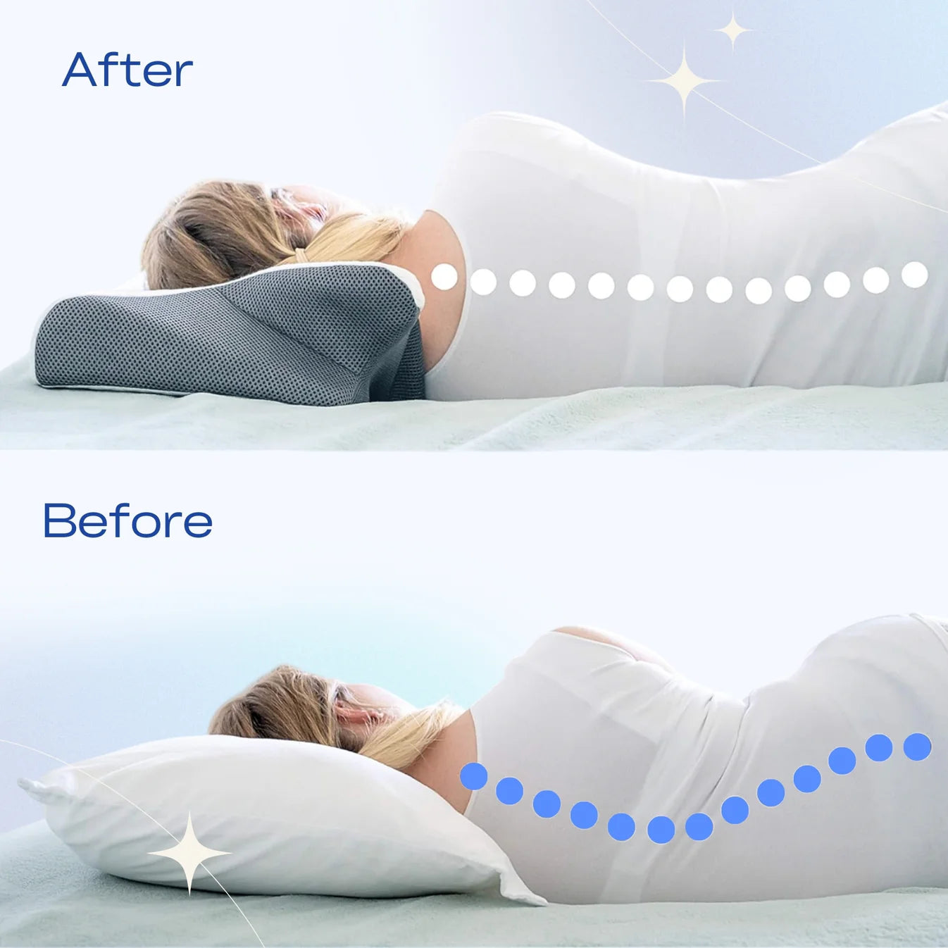 Almohada Cervical Ergonómica 2 en 1™