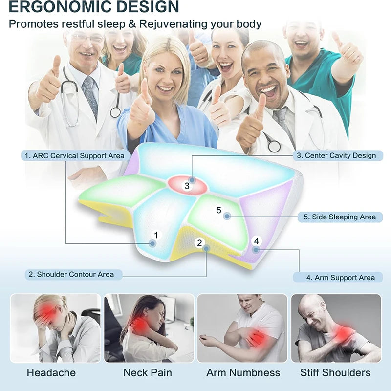 Almohada Cervical Ergonómica 2 en 1™